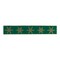 Melrose Glittered Snowflake Christmas Wired Craft Ribbon - 2.5" x 20 Yards - Green and Gold
